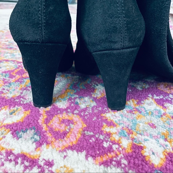 ✨SOLD✨Jessica Simpson Black Suede Knee-High Booties Womens Size 8 - Picture 11 of 12